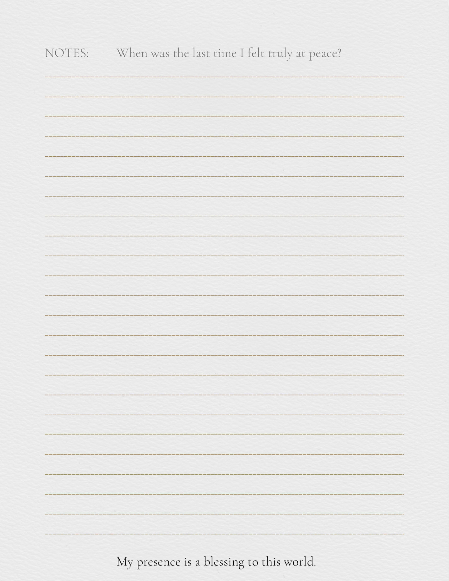Self discovery journal